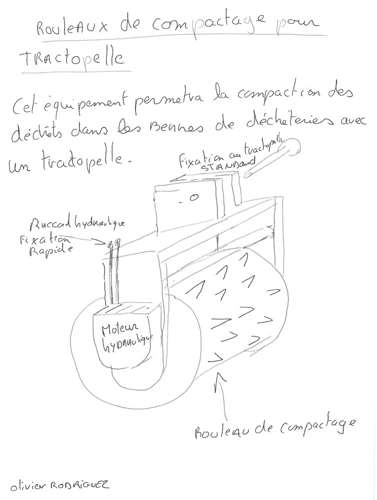 Dessin du premier Tech Roll