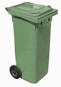 bac roulant 2 roues plastique