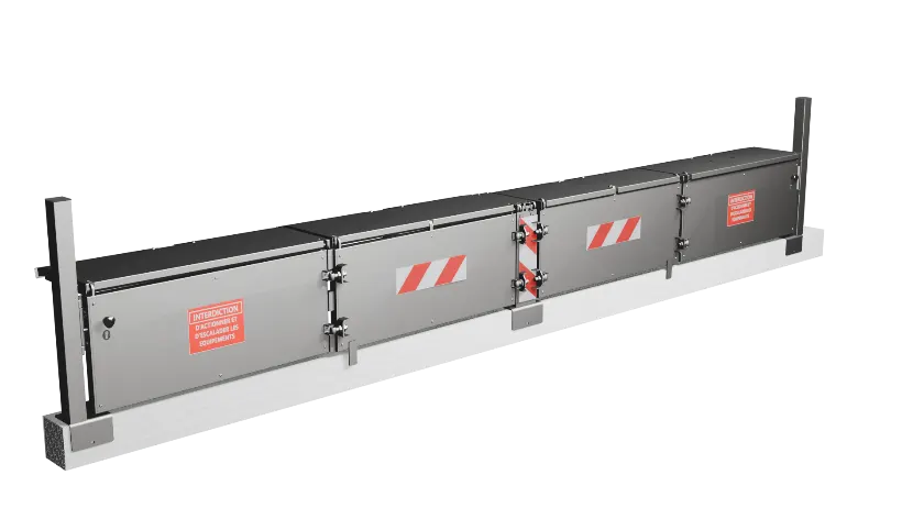 TECH-TWO : Garde-corps Hybride battant et bavettes rabattables