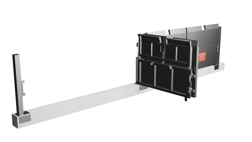 TECH-TWO : Garde-corps Hybride battant et bavettes rabattables